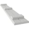 Ekena Millwork Americraft 2-Board (3 Batten) Wood Joined Board-n-Batten Shutters w/Ellipt Top, ARW401BE207X77STH, PR ARW401BE207X77STH - alternate 5